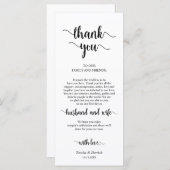 Plaats instelling Dank u, rustieke Boerderij thema Programmakaart (Voorkant / Achterkant)