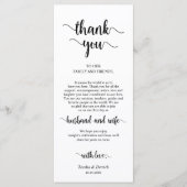 Plaats instelling Dank u, rustieke Boerderij thema Programmakaart (Voorkant)