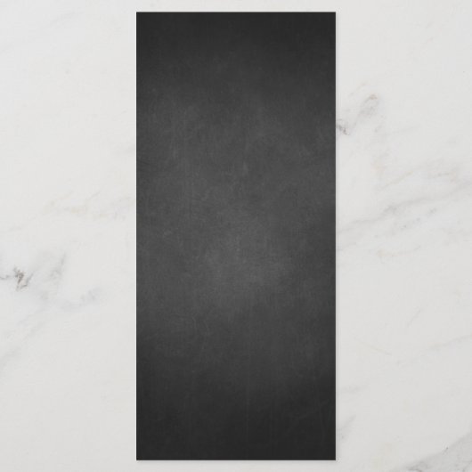 Plaats instelling Dank u, rustieke schoolbord Kaar Programmakaart (Achterkant)