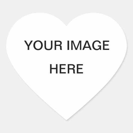 Plaats Je Afbeelding Hier Hart Sticker (Voorkant)