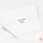 Plaats Je Afbeelding Hier Hart Sticker (Envelop)