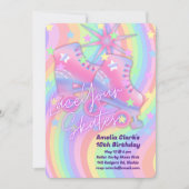 Plaats je Schaatsen verjaardagsfeestje Kaart (Voorkant)