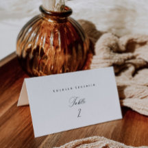 Plaats kaart Bruiloft Escort Tent Vouw Zitnummer