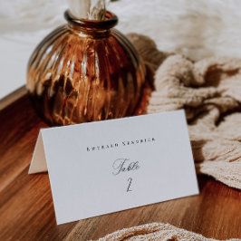 Plaats kaart Bruiloft Escort Tent Vouw Zitnummer