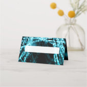 Plaats kaart Elegante bruiloft Turquoise String Li Plaatskaartje (Voorkant)