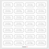 Plaats kaart gastnamen x28 Individuele naam wissen Sticker (Vel)