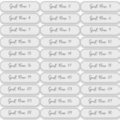 Plaats kaart gastnamen x30 Whimsical handgeschreve Sticker (Voorkant)