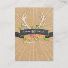 Plaats kaart Herten Antler Wildflower Starburst Ru Plaatskaartje