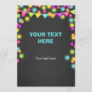 Plaats kaart Neon Glow in het Dark Table teken Lab