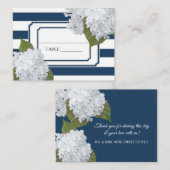 Plaats Kaarten Art Deco Marine Gestreepte Witte Ho Visitekaartje (Voorkant / Achterkant)