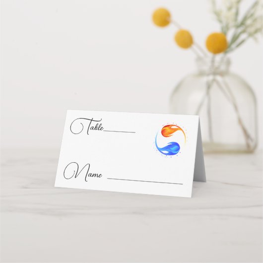 Plaats kaarten-Bruiloft-Twin Flame- Plaatskaartje (Voorkant)