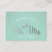 PLAATS KAARTEN mini spot confetti zilveren munt Plaatskaartje (Achterkant)