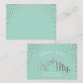 PLAATS KAARTEN mini spot confetti zilveren munt Plaatskaartje (Voorkant / Achterkant)