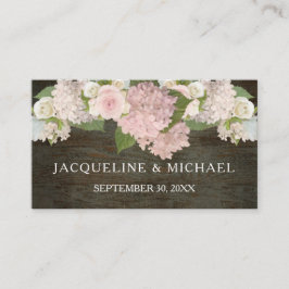 Plaats Kaarten Rustiek Kant In Donker Hout Country Plaatskaartje