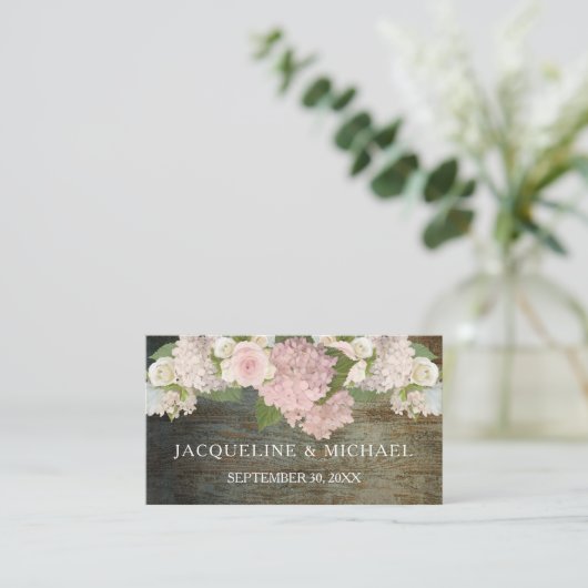 Plaats Kaarten Rustieke Kant In Donker Hout Countr Plaatskaartje (Staand voorkant)