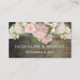 Plaats Kaarten Rustieke Kant In Donker Hout Countr Plaatskaartje