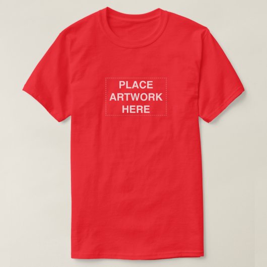 Plaats kunstwerk hier grappig ontwerp t-shirt (Design voorkant)