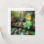 Plaats mijn gezicht in de afbeelding, kikker en ki kaart (Voorkant / Achterkant in situ)