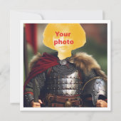 Plaats mijn gezicht in de afbeelding, Viking krijg Kaart (Voorkant)