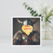 Plaats mijn gezicht in de afbeelding, Viking krijg Kaart (Staand voorkant)