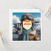 Plaats mijn gezicht in de afbeelding, vliegend vli kaart (Voorkant / Achterkant in situ)