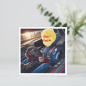 Plaats mijn gezicht in de foto, Formule 1 raceauto Kaart (Staand voorkant)