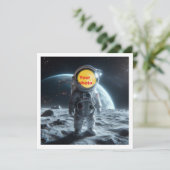 Plaats mijn gezicht in het afbeelding, astronaut, kaart (Staand voorkant)