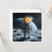 Plaats mijn gezicht in het afbeelding, astronaut, kaart (Voorkant / Achterkant in situ)