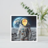 Plaats mijn gezicht in het afbeelding, astronaut,  kaart (Staand voorkant)