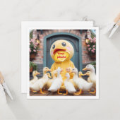 Plaats mijn gezicht in het afbeelding, eenden en k kaart (Voorkant / Achterkant in situ)