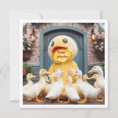 Plaats mijn gezicht in het afbeelding, eenden en k kaart (Voorkant)