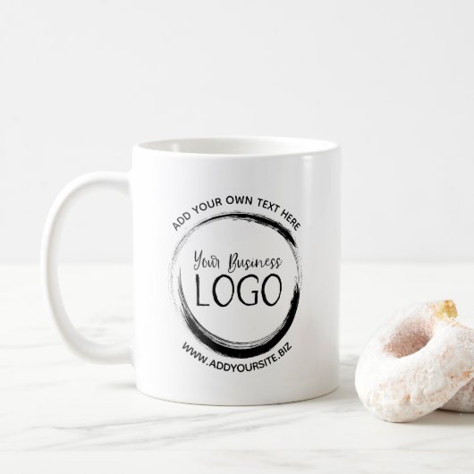 Plaats mijn logo op een koffiemok (Met donut)