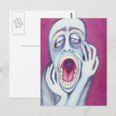 Plaats mond, open maandag briefkaart (Voorkant / Achterkant)