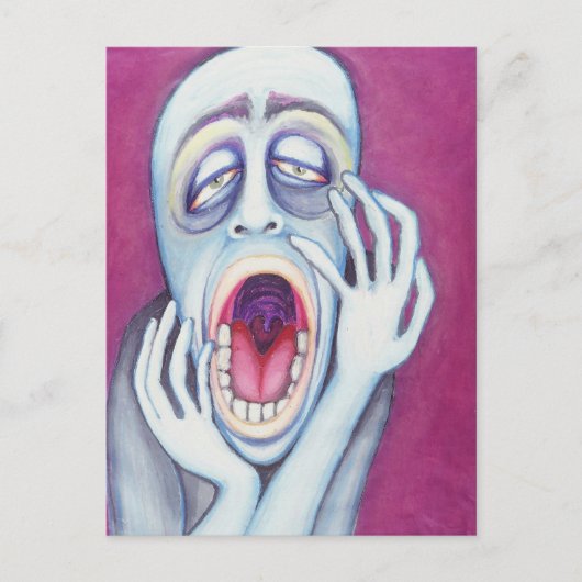 Plaats mond, open maandag briefkaart (Voorkant)