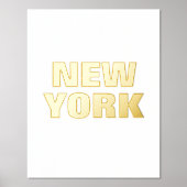 PLAATS NAAM DOUANE | NEW YORK GOLD FOLIE AFDRUKKEN (Voorkant)