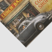 Plaats - New York NY - Elite lunchbar 1938 Tissuepapier (Detail)