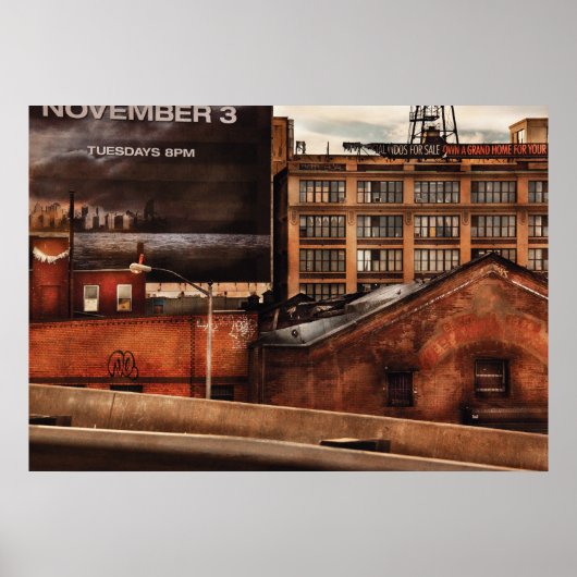 Plaats - nj - NY Geschiedenis Poster (Voorkant)