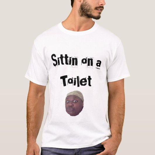 Plaats op een toilet t-shirt (Voorkant)