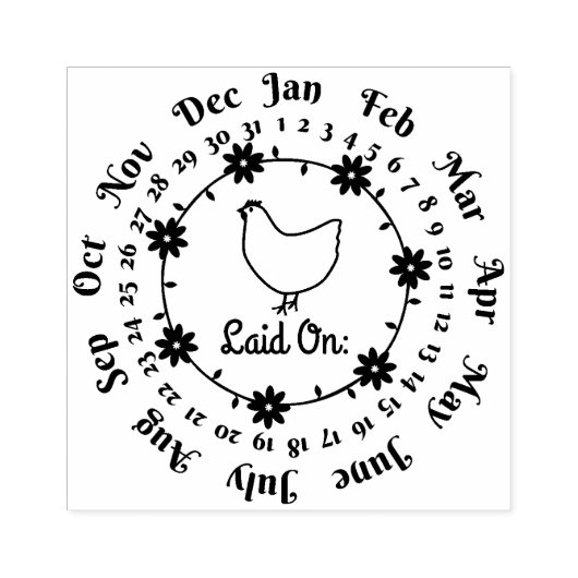 Plaats op het kartonnen doosje voor kippeneieren rubberstempel (Afrduk)