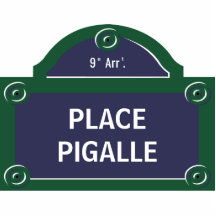 Plaats Pigalle Custom Paris Street Sign