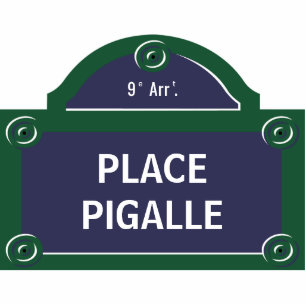 Plaats Pigalle Custom Paris Street Sign Fotobeeldje Magneet