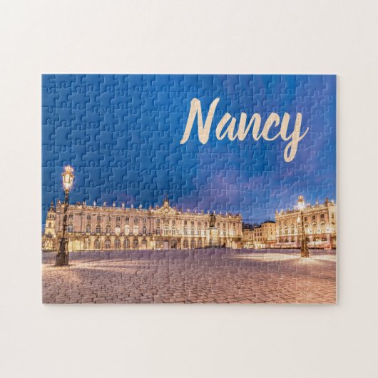 Plaats Stanislas Nancy France als cadeau bij nacht Legpuzzel (Horizontaal)