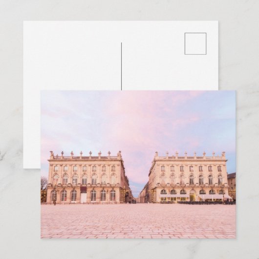 Plaats Stanislas Nancy France op Poster met gesche Feestdagenkaart (Voorkant / Achterkant)