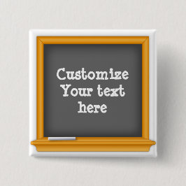 Plaats uw bericht vierkante button 5,1 cm