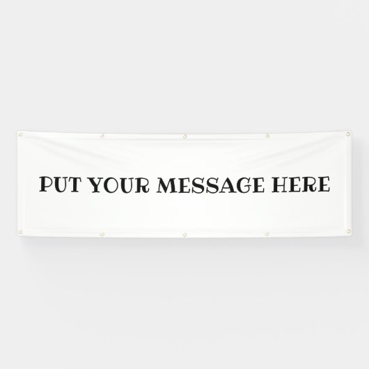 PLAATS UW BOODSCHAP HIER...OUTDOOR BANNER (Horizontaal)