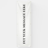 PLAATS UW BOODSCHAP HIER...OUTDOOR BANNER (Verticaal)