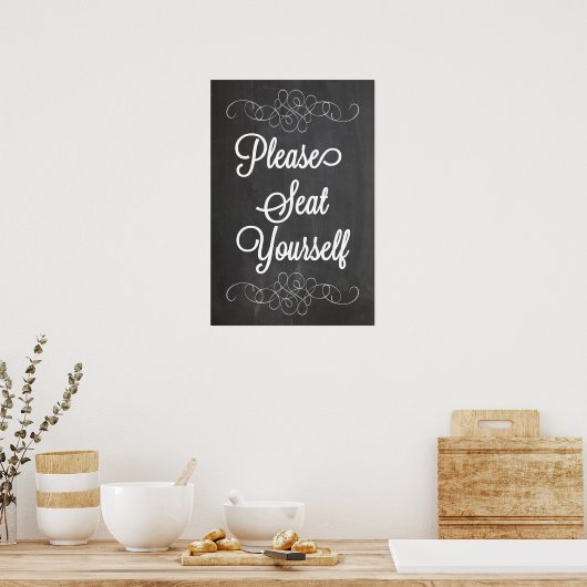 Plaats uw eigen bord voor het Poster. Poster (Keuken)