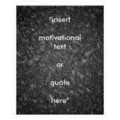 Plaats uw eigen Motivatie Quote Modern Classic Perfect Poster (Voorkant)