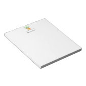Plaats uw logo hier tablet notitieblok (Schuin)