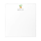 Plaats uw logo hier tablet notitieblok (Voorkant)
